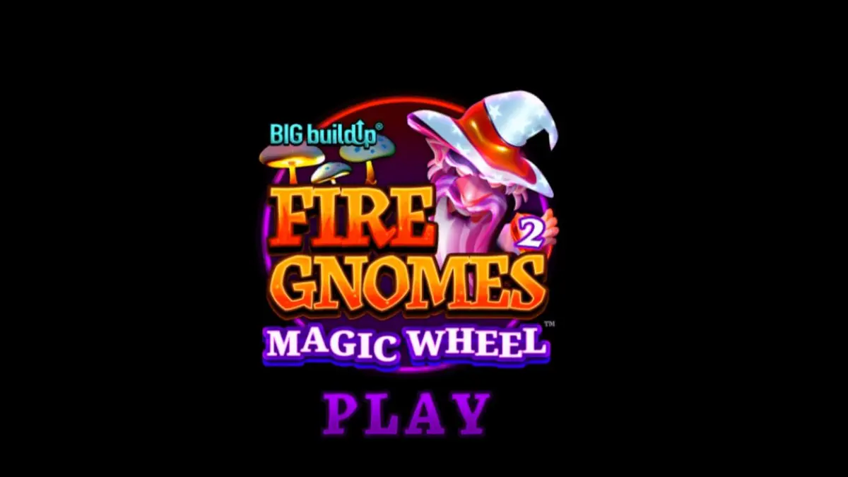 Tampilan visual slot Fire Gnomes 2 Magic Wheel dengan tema jamur dan gnome